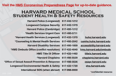 HMS Health & Safety Resources Card